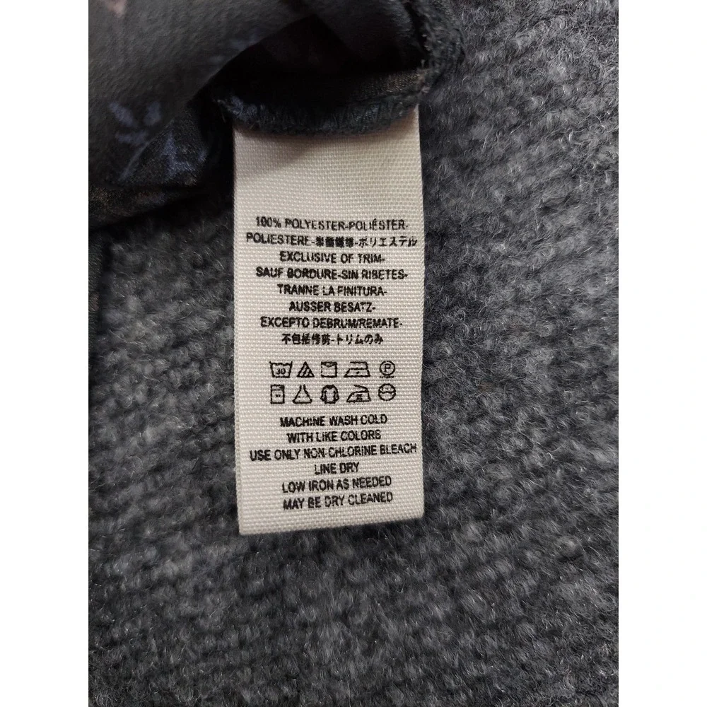 Free People Top Women Medium Gray Cowling Around Medallion Print‎ Blouse Flowy
